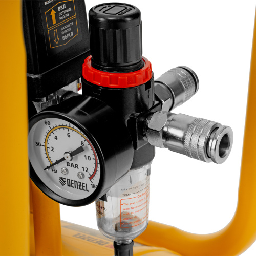 Компрессор безмасляный, малошумный DLS 1500/50, 1500 ВТ, 2x750, 50 л, 260 л/мин Denzel по ценам производителя в Краснодаре с доставкой по всей России