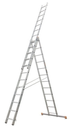 Лестница 3-х секционная алюминиевая 3*12 по ценам производителя в Краснодаре с доставкой по всей России