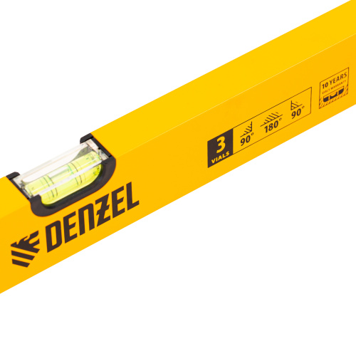 Уровень алюминиевый, 1200 мм, фрезерованный, 3 глазка Denzel по ценам производителя в Краснодаре с доставкой по всей России