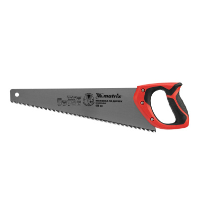 Ножовка по дереву, 400 мм, 7-8 TPI, зуб-3D, каленый зуб, двухкомпонентная рукоятка Matrix по ценам производителя в Краснодаре с доставкой по всей России