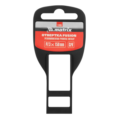 Отвертка Fusion, PZ3 x 150 мм, CrV, трехкомпонентная рукоятка "Anti slip" Matrix по ценам производителя в Краснодаре с доставкой по всей России