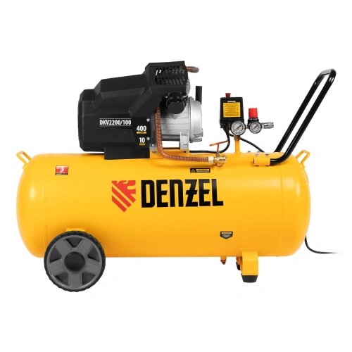 Компрессор воздушный DKV2200/100, Х-PRO 2.2 кВт, 400 л/мин, 100л Denzel по ценам производителя в Краснодаре с доставкой по всей России
