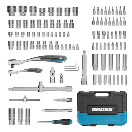 Набор инструментов, 1/4", 1/2", CrV, 120 зубьев, 109 предметов Gross по ценам производителя в Краснодаре с доставкой по всей России