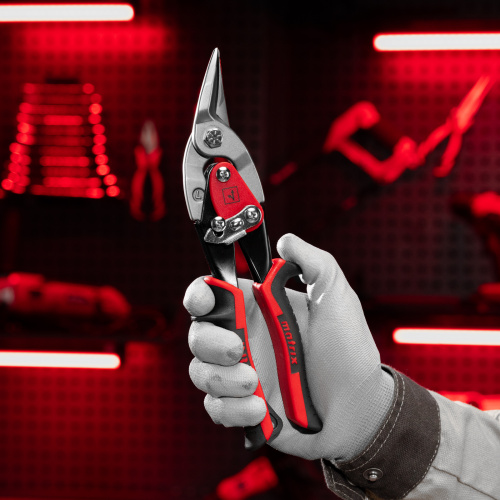 Ножницы по металлу, 250 мм, левый рез, сталь CRMO, двухкомпонентные рукоятки, PRO Matrix по ценам производителя в Краснодаре с доставкой по всей России