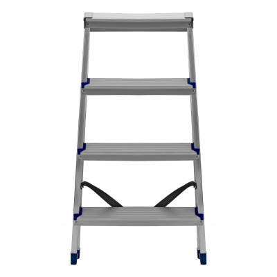 Стремянка двусторонняя 4 ступени, алюминиевая, Сибртех по ценам производителя в Краснодаре с доставкой по всей России