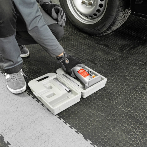 Домкрат гидравлический бутылочный, 4 т, h подъема 194-372 мм, в пластиковом кейсе Matrix по ценам производителя в Краснодаре с доставкой по всей России