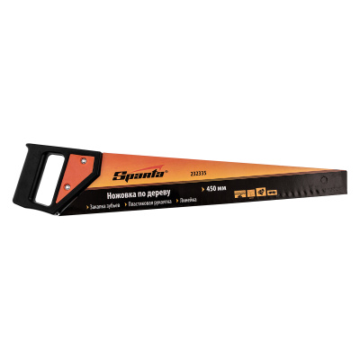 Ножовка по дереву, 450 мм, 5-6 TPI, каленый зуб, пластиковая рукоятка Sparta по ценам производителя в Краснодаре с доставкой по всей России