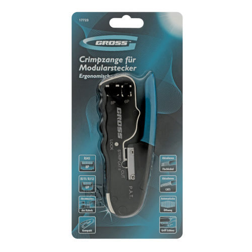 Клещи для обжима телефонных и компьютерных клемм RJ45, 8P и RJ11/12, 6P, компактный размер, CAT5 Gross по ценам производителя в Краснодаре с доставкой по всей России
