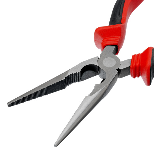 Длинногубцы прямые, 200 мм, хром-ванадий, двухкомпонентные рукоятки Matrix по ценам производителя в Краснодаре с доставкой по всей России