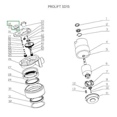 Катушка электромагнитного тормоза для штабелеров SDR 1-1,2 т, SDR1635, для тележек SD15 по ценам производителя в Краснодаре с доставкой по всей России