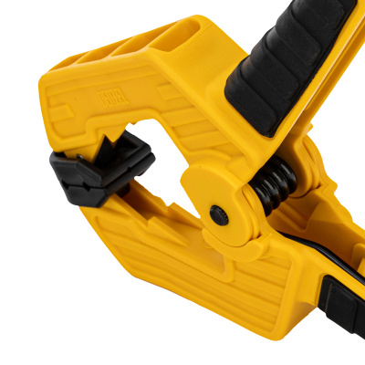 Струбцина клещеобразная, усиленная 80 х 60 мм, двухкомпонентные рукоятки Denzel по ценам производителя в Краснодаре с доставкой по всей России