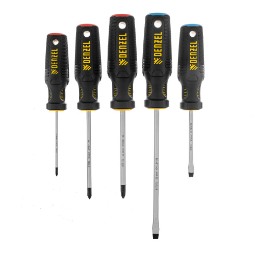 Набор отверток, 5 шт., PH+SL, S2, 3к рукоятка Denzel по ценам производителя в Краснодаре с доставкой по всей России