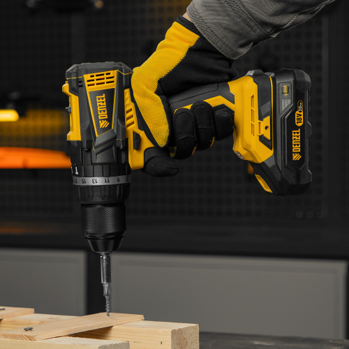 Дрель-шуруповерт аккумуляторная ударная бесщет CIDB-IB-18-02, Li-Ion, 18 В, 2 акк. Denzel по ценам производителя в Краснодаре с доставкой по всей России