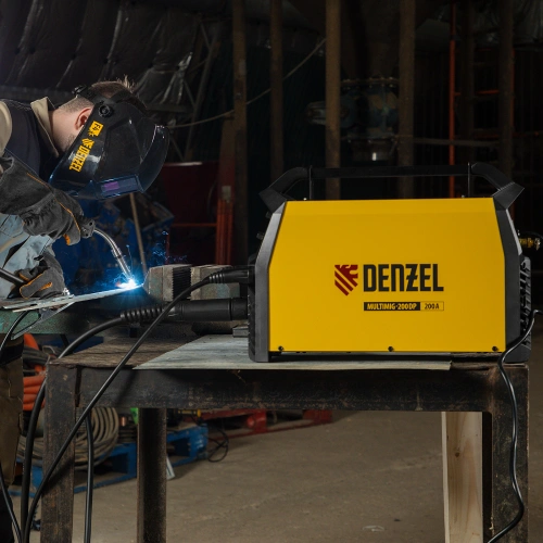 Аппарат инвертор. полуавтомат. сварки MultiMIG-200DP Synergy Double Pulse, 200 А, ПВ 80% Denzel по ценам производителя в Краснодаре с доставкой по всей России