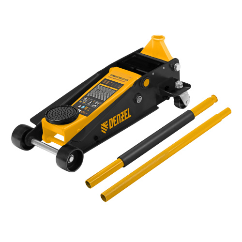 Домкрат гидравлический подкатной 3 т, с фиксатором, быстрый подъем, 135-480 мм, профессиональный Denzel по ценам производителя в Краснодаре с доставкой по всей России