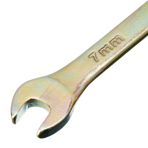 Ключ комбинированный, 7 мм, желтый цинк Сибртех по ценам производителя в Краснодаре с доставкой по всей России