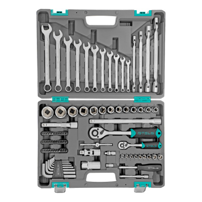Набор инструментов, 1/2", 1/4", CrV, пластиковый кейс 88 предметов Stels по ценам производителя в Краснодаре с доставкой по всей России