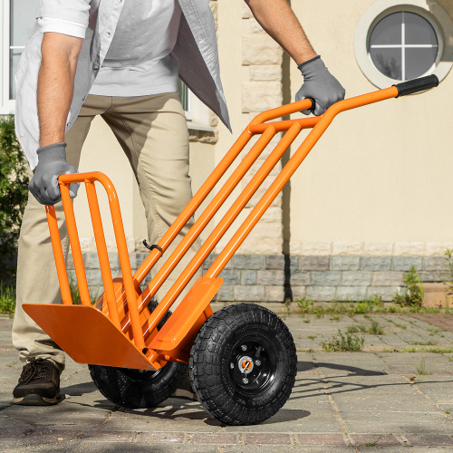 Тележка ручная 2-х колесная, облегченная, г/п 150кг, откидная платформа 430х355мм Сибртех по ценам производителя в Краснодаре с доставкой по всей России