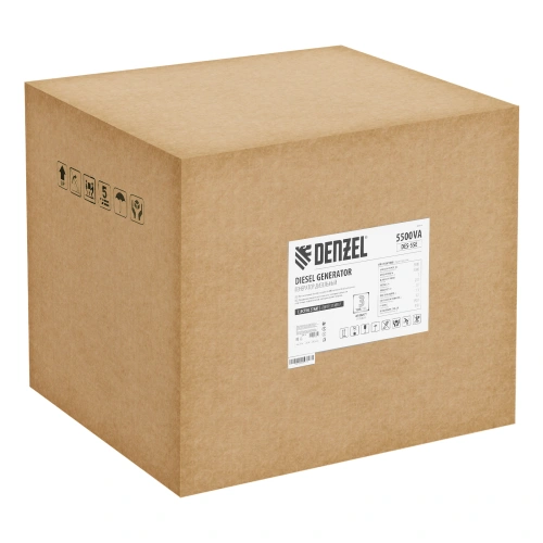 Генератор дизельный DES-55E, 5,5 кВт, 230 В, 11 л, электростартер Denzel по ценам производителя в Краснодаре с доставкой по всей России