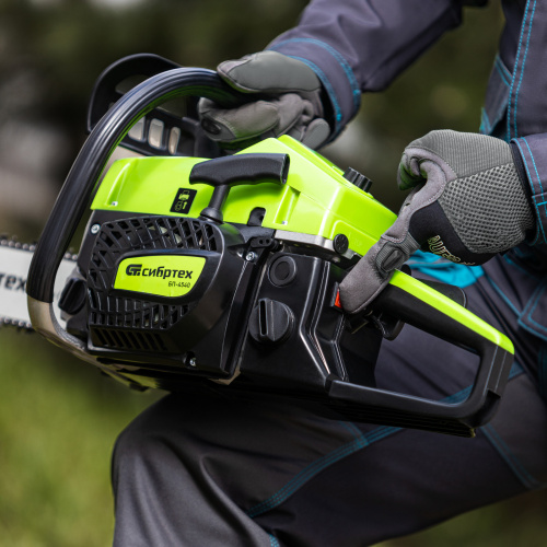 Пила цепная бензиновая БП-4540, 45 см3, шина 40 см, шаг 0.325, паз 1,5 мм, 64 звена Сибртех по ценам производителя в Краснодаре с доставкой по всей России