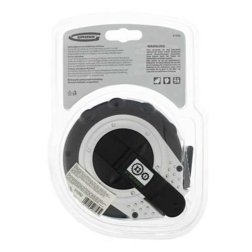 Рулетка геодезическая 30 м х 13 мм, закрытый корпус, металлическая лента, нейлон Gross по ценам производителя в Краснодаре с доставкой по всей России