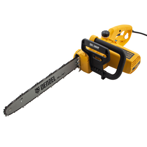 Пила цепная электрическая EDS-2000P, 2 кВт,поперечная, шина 40 см, шаг 3/8, паз 1.3 мм, 57 звеньев Denzel по ценам производителя в Краснодаре с доставкой по всей России