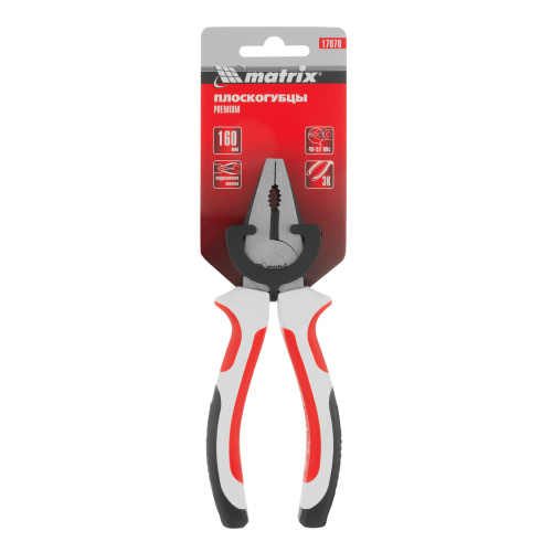 Плоскогубцы Premium, 160 мм, трехкомпонентные рукоятки Matrix по ценам производителя в Краснодаре с доставкой по всей России