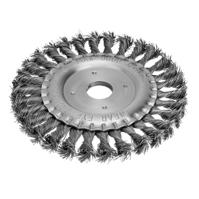 Щетка для УШМ 150 мм, посадка 22.2 мм, плоская, крученая проволока 0.5 мм Matrix по ценам производителя в Краснодаре с доставкой по всей России