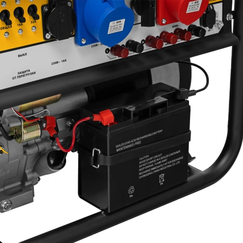 Генератор бензиновый PS 90 ED-3, 9.0 кВт, переключение режима 230 В/400 В, 25 л, электростартер Denzel по ценам производителя в Краснодаре с доставкой по всей России