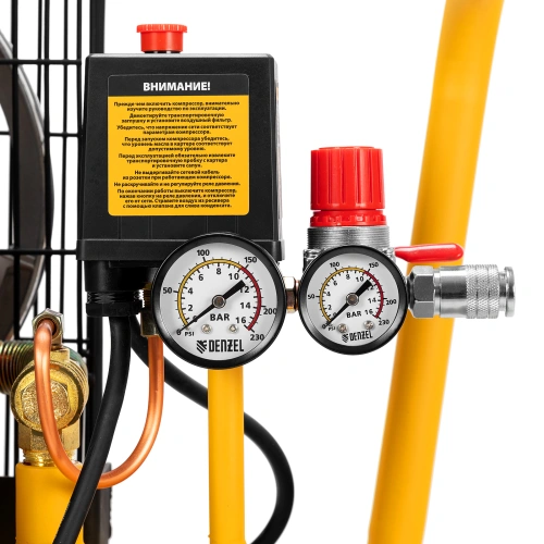 Компрессор воздушный BCI2300/50, ременный привод, 2.3 кВт, 50 литров, 400 л/мин Denzel по ценам производителя в Краснодаре с доставкой по всей России