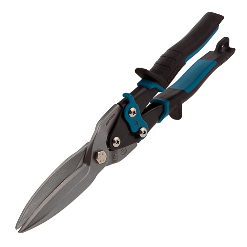 Ножницы по металлу "Piranha", 270 мм, прямой проходной рез, сталь СrMo, двухкомпонентные рукоятки Gross по ценам производителя в Краснодаре с доставкой по всей России