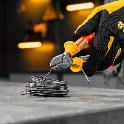 Бокорезы, диэлектрические рукоятки, до 1000 В, трехкомпонентные рукоятки, 180 мм Denzel по ценам производителя в Краснодаре с доставкой по всей России