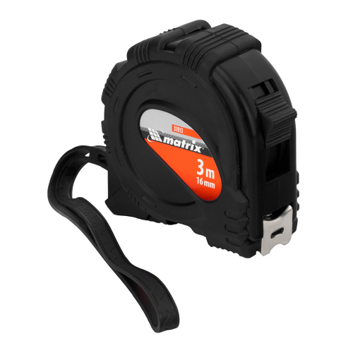Рулетка Black,3 м х 16 мм,обрезиненный корпус Matrix по ценам производителя в Краснодаре с доставкой по всей России