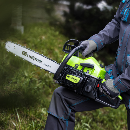 Пила цепная бензиновая БП-5245, 52 см3, шина 45 см, шаг 0.325, паз 1,5 мм, 72 звена Сибртех по ценам производителя в Краснодаре с доставкой по всей России