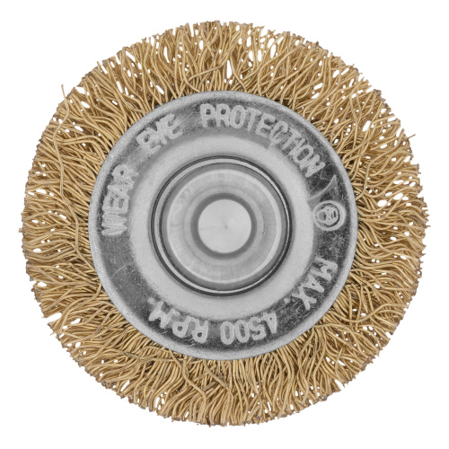 Щетка для дрели, 40 мм, плоская со шпилькой, латунированная витая проволока Matrix по ценам производителя в Краснодаре с доставкой по всей России