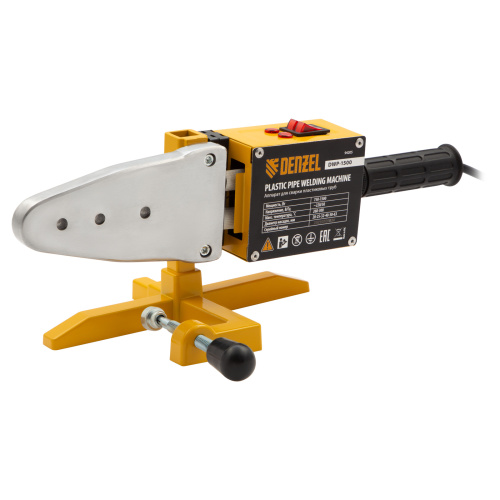 Аппарат для сварки пластиковых труб DWP-1500, 1500 Вт, 260-300 град, комплект насадок, 20-63 мм Denzel по ценам производителя в Краснодаре с доставкой по всей России