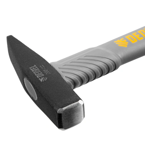 Молоток слесарный, 200 г, кованый, фибергласовая рукоятка c TPR покрытием Denzel по ценам производителя в Краснодаре с доставкой по всей России