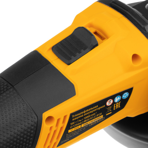 Машина углошлифовальная аккумуляторная бесщет. BLG-IB-18-125-0, Li-ion, 18 В Denzel по ценам производителя в Краснодаре с доставкой по всей России