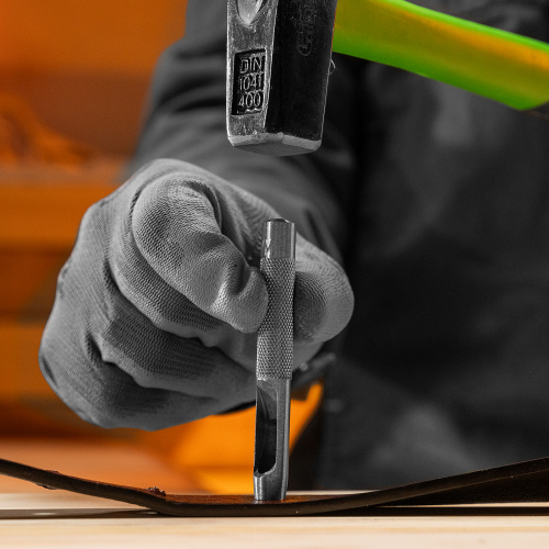 Набор пробойников для кожи 3 4 5 6 7 8 9 10 12 14 16 19 мм, 12 шт, чехол Сибртех по ценам производителя в Краснодаре с доставкой по всей России