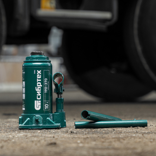 Домкрат гидравлический бутылочный, 10 т, 190-370 мм Сибртех по ценам производителя в Краснодаре с доставкой по всей России