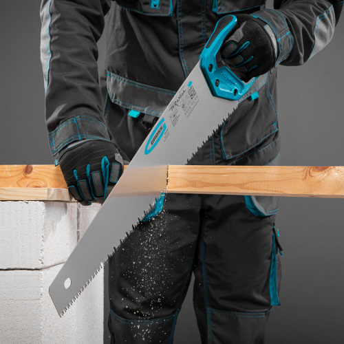 Ножовка по дереву "Piranha", 550 мм, сегментное строение рабочей кромки, 7-8 TPI, зуб-3D, двухкомпонентная рукоятка Gross по ценам производителя в Краснодаре с доставкой по всей России