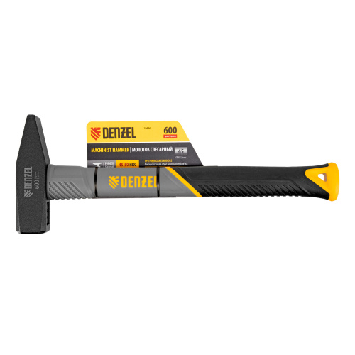 Молоток слесарный, 600 г, кованый, фибергласовая рукоятка c TPR покрытием Denzel по ценам производителя в Краснодаре с доставкой по всей России