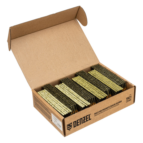 Гвозди для пнев. нейлера (крашен.) длина - 75 мм, диам. - 3,05 мм, 2000 шт. Denzel по ценам производителя в Краснодаре с доставкой по всей России