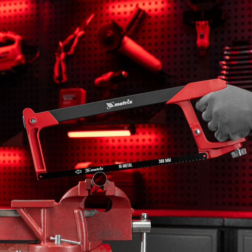 Ножовка по металлу, 300 мм, биметаллическое полотно, обрезиненная рукоятка Matrix по ценам производителя в Краснодаре с доставкой по всей России
