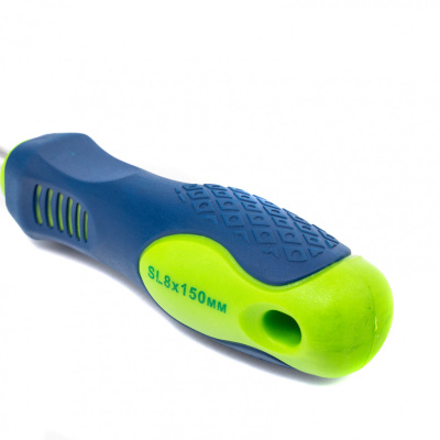 Отвертка, SL8 х 150 мм, CrV, двухкомпонентная рукоятка Сибртех по ценам производителя в Краснодаре с доставкой по всей России