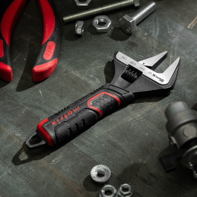 Ключ разводной, тонкие губки, фосфатированный, двухкомпонентная рукоятка, 150 мм, PRO Matrix по ценам производителя в Краснодаре с доставкой по всей России