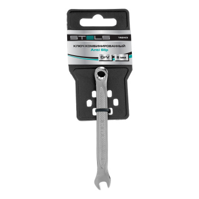 Ключ комбинированный, 6 мм, CrV, антислип Stels по ценам производителя в Краснодаре с доставкой по всей России