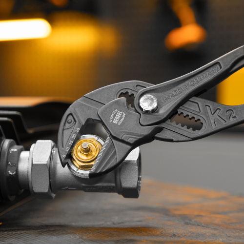 Клещи переставные, кнопочный механизм, обливные рукоятки, сантехнические, 250 мм Denzel по ценам производителя в Краснодаре с доставкой по всей России