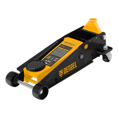 Домкрат гидравлический подкатной 3 т, с фиксатором, быстрый подъем, 135-480 мм, профессиональный Denzel по ценам производителя в Краснодаре с доставкой по всей России