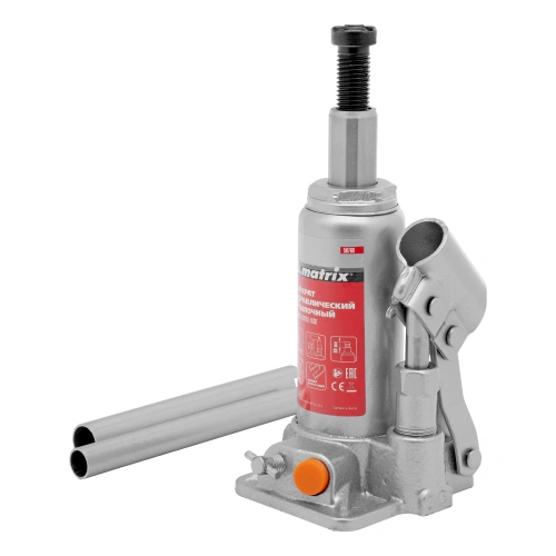 Домкрат гидравлический бутылочный, 2 т, h подъема 158-308 мм Matrix по ценам производителя в Краснодаре с доставкой по всей России